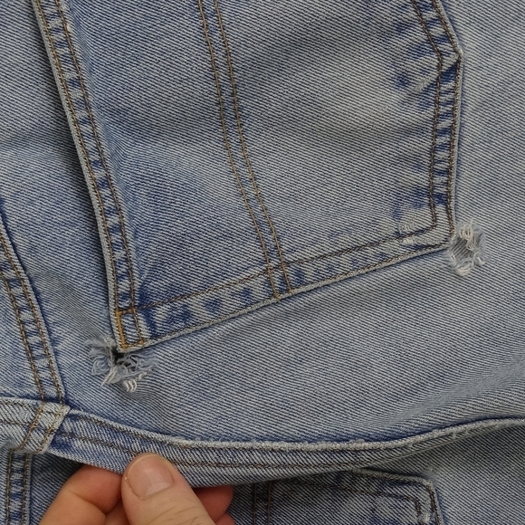 Columbia Sports Wear Tough Mother  distressed light wash faded denim jeans 36/30 - Picture 14 of 16